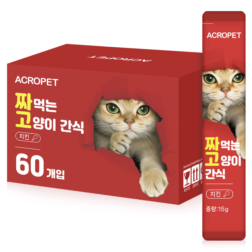 아크로펫 짜먹는 고양이 간식, 치킨, 900g, 1개 11,780원