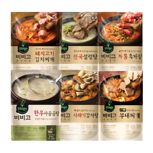 비비고 프리미엄 즉석국탕 6종 B세트 66,400원
