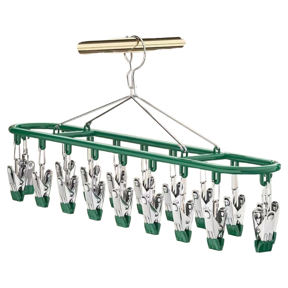 몰투데이 꽉잡스 빨래 양말 집게 건조대, 01 그린, 1개 11,170원