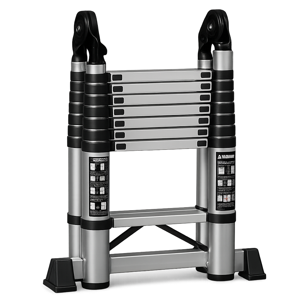 EBEAUTYDAY 스텐 접이식 사다리 A형 H형 겸용 튼튼한 고강도 안전발판 미끄럼방지 높이조절 가정용 사다리, 1개 138,000원