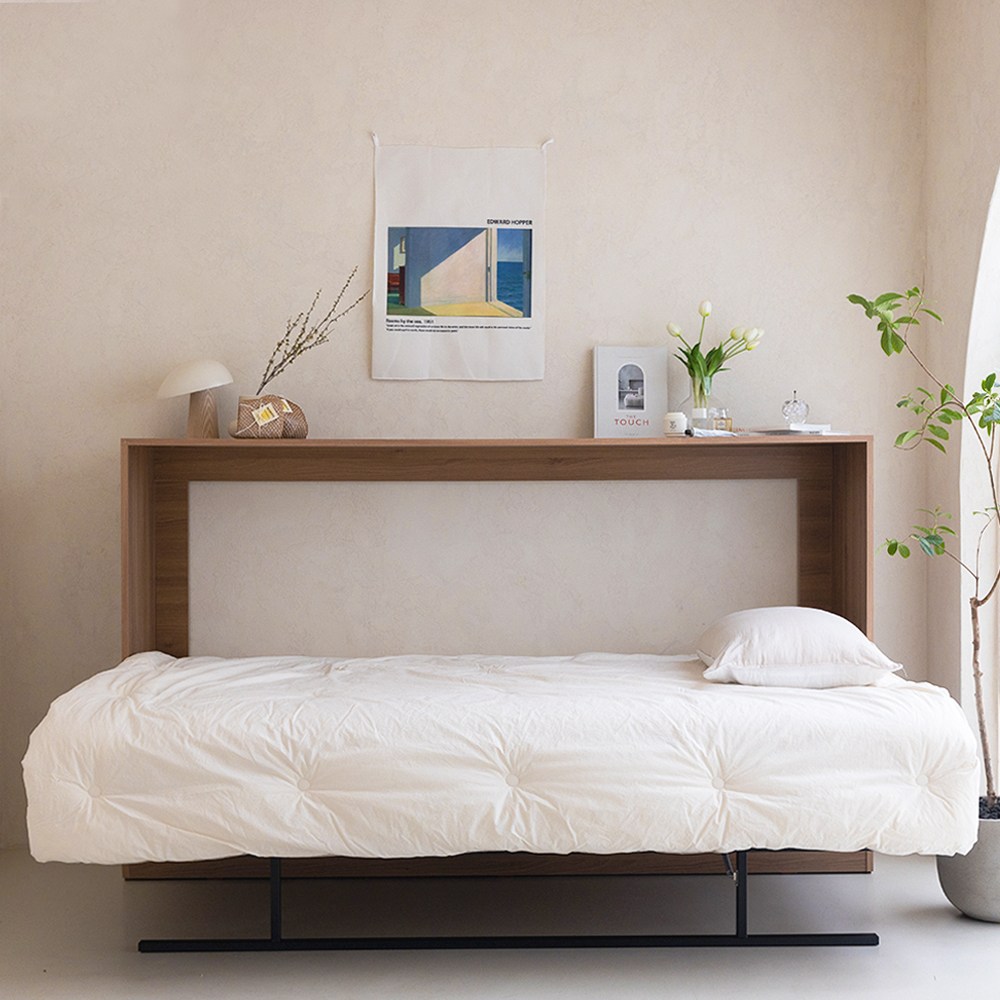 스마트 폴딩베드 월베드 1인용 공간활용 접이식침대 SS(매트리스제외) 286,000원