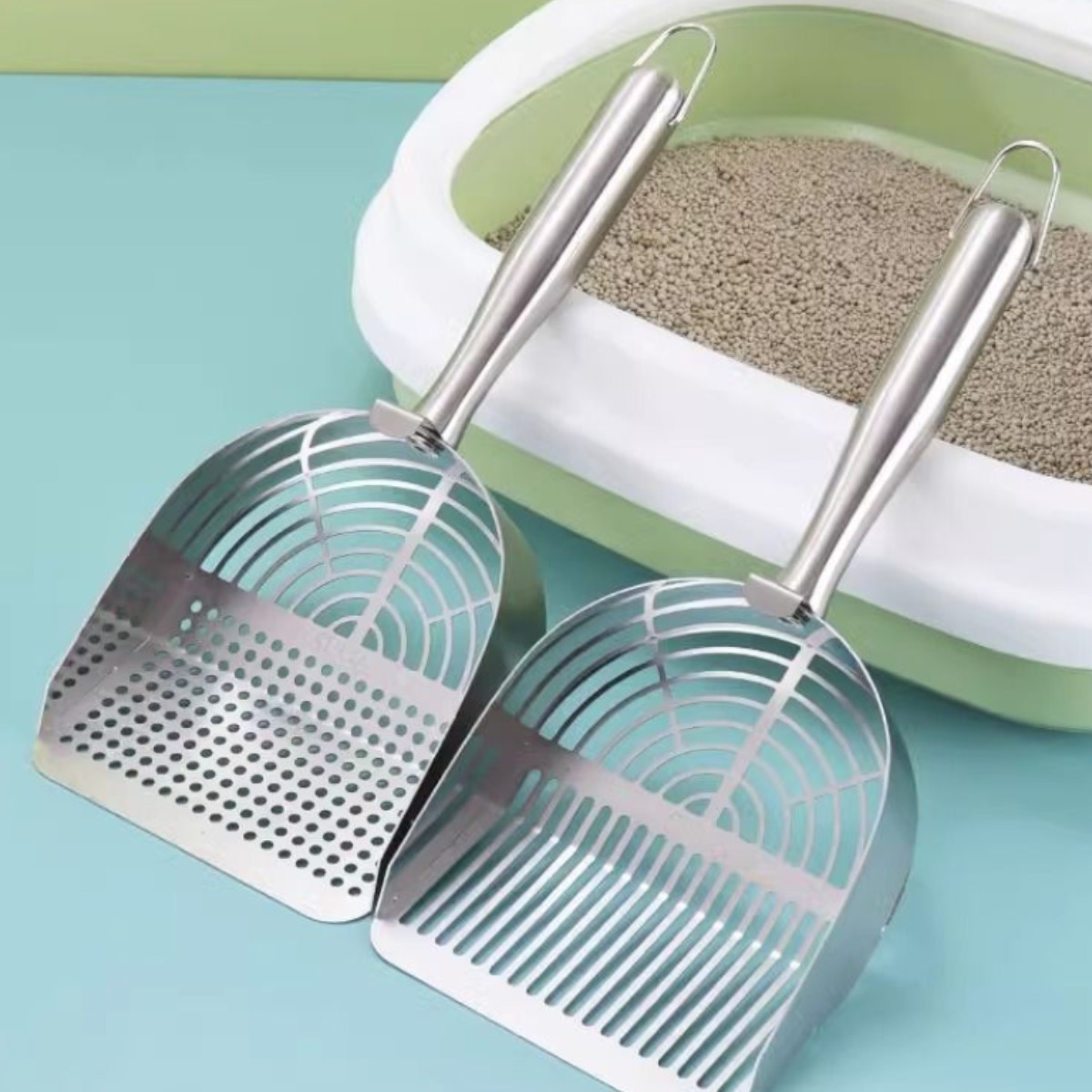 리치라라 올스텐 고양이 화장실 모래삽, 1개, 실버 14,000원