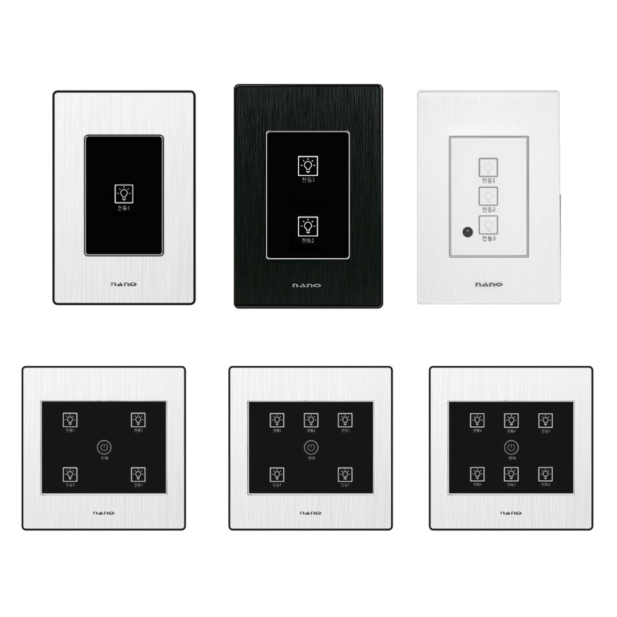 나노전기 아트2 터치스위치 1구 2구 3구 4구 5구 6구, 1개 32,000원