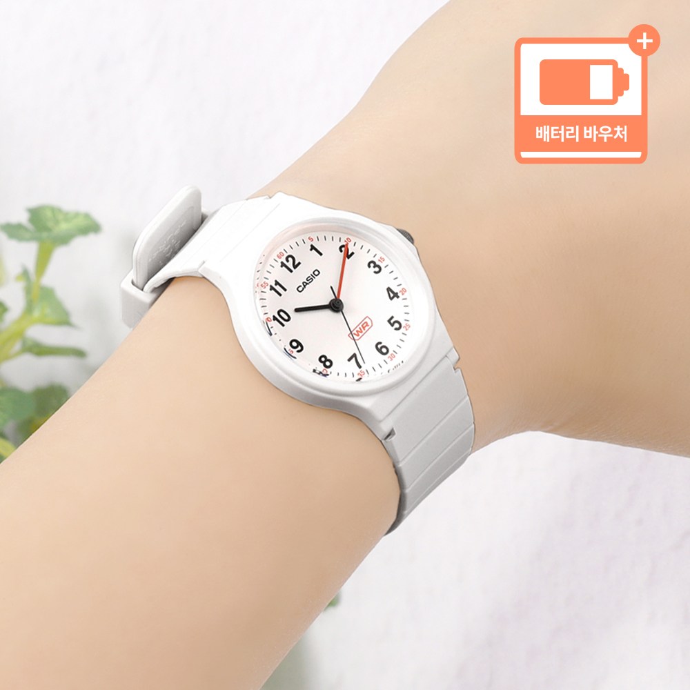 카시오 클래식 생활방수 아날로그 팝 컬러 수험생 여자 수능 시계 + 배터리 바우처 39,000원