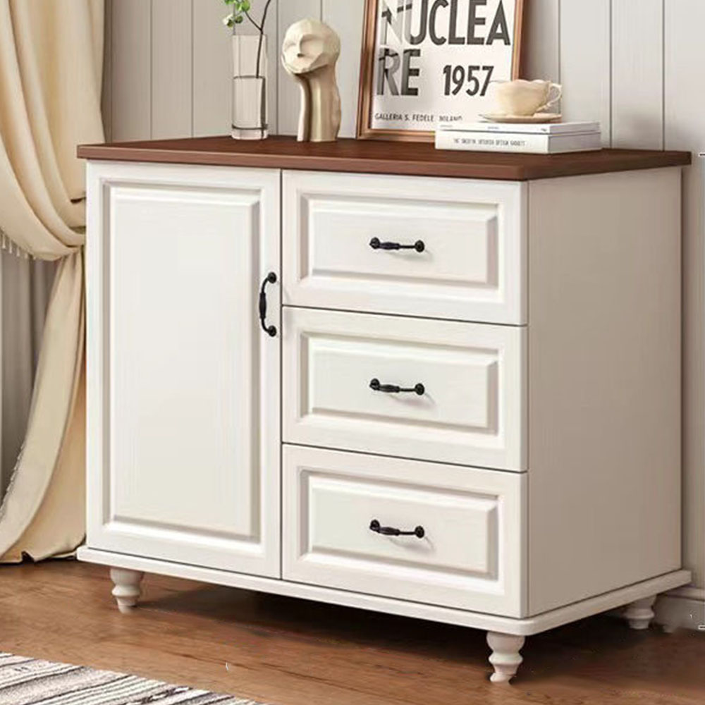 다용도 거실 주방 수납 정리장 예쁜 침실 드레스룸 서랍장, 진한 갈색 + 흰색(A) 203,000원