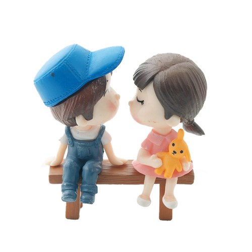 포레스 피규어 미니어처 테라리움 만들기 재료 벤치커플 19,800원