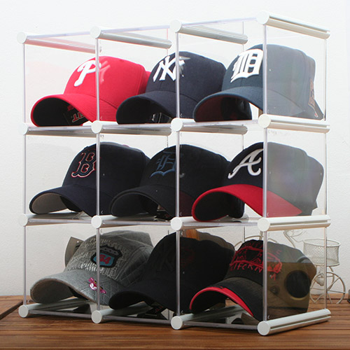 엠블럭 모자정리함 모자정리대 야구모자 골프모자 뉴에라 스냅백 캡모자 보관함 정리함 수납장 진열대 53,640원