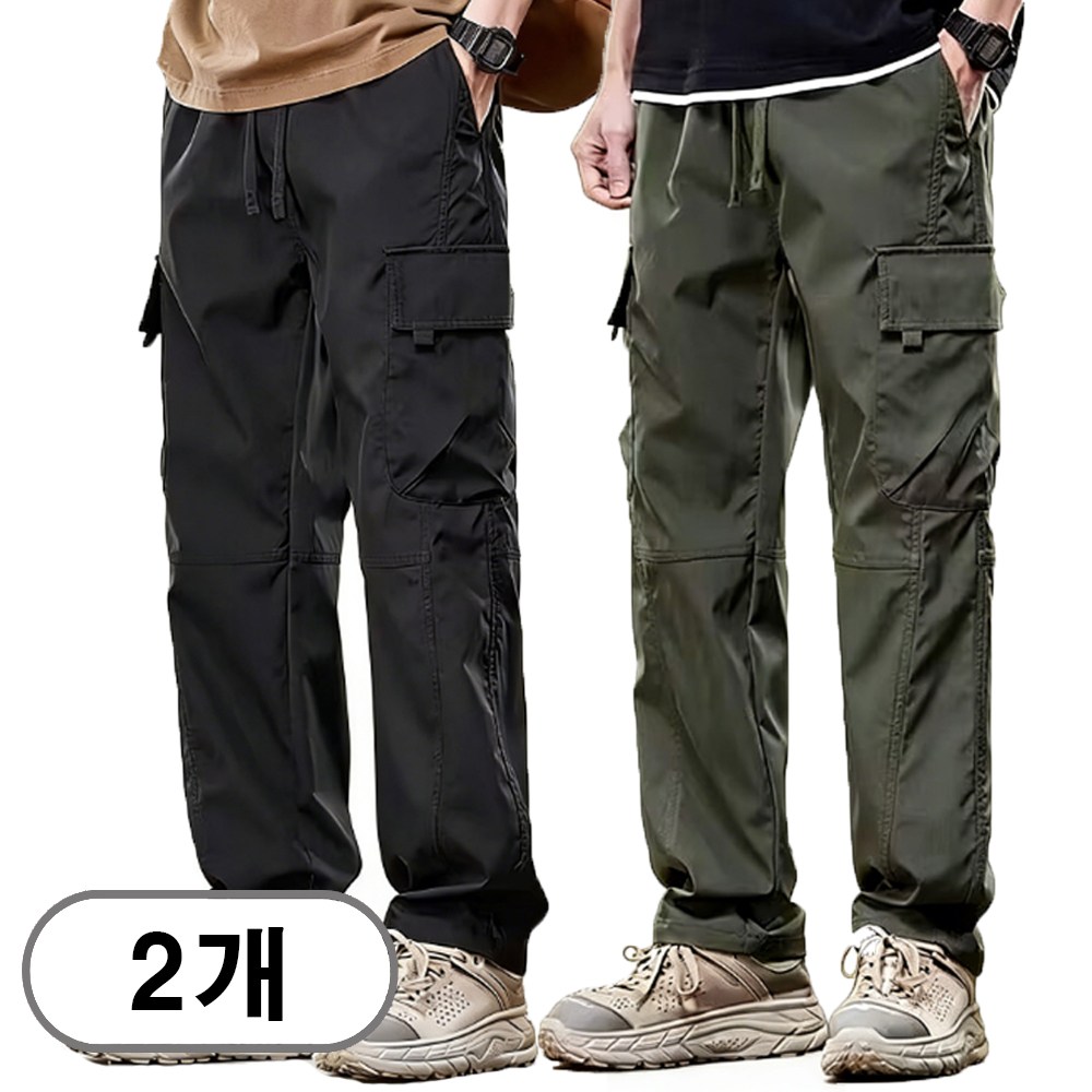차쿠 1+1 남성 캐주얼 바지 카고팬츠 방수 방풍 멀티포켓 4계절 여름 겨울 기모 카고바지 등산 아웃도어 바지 작업복바지 27,800원