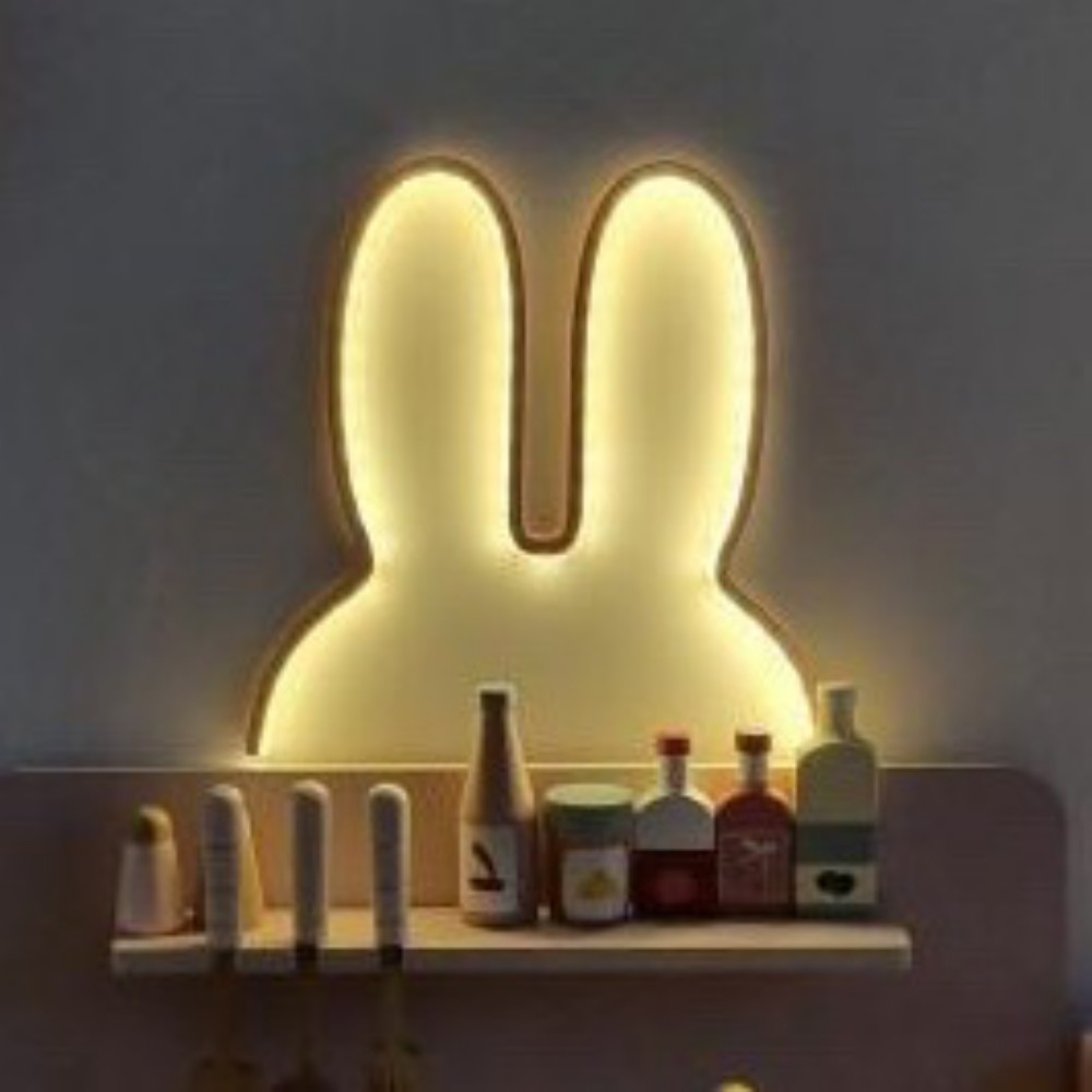 이코노미쿠스 붙이는 LED 토끼 침대 간접 조명 수면등 무드등 31,460원