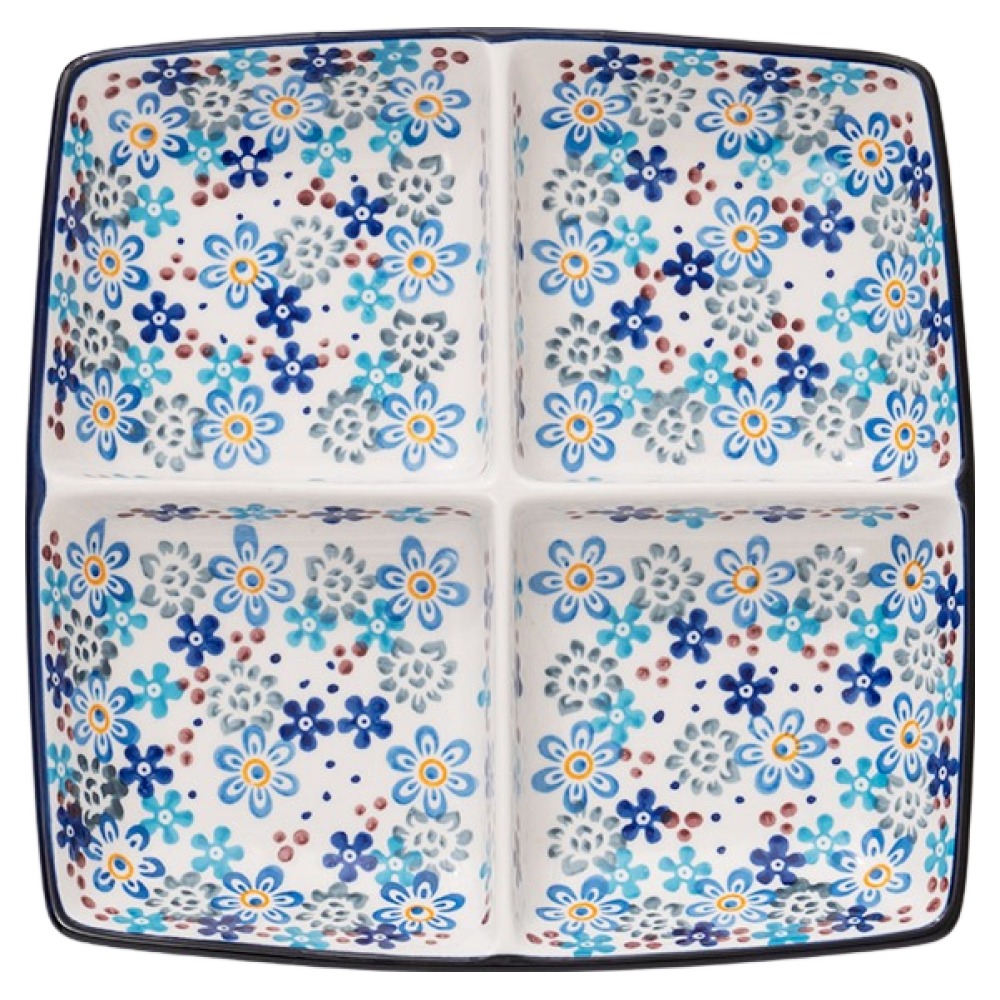 프라카 폴란드풍 도자기 사각 4절 나눔접시 12,330원