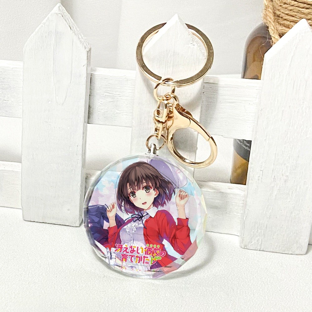 사에카노 시원찮은그녀를위한육성방법 라운드 아크릴 반투명 키링 열쇠고리 키홀더 장식 굿즈 21,500원