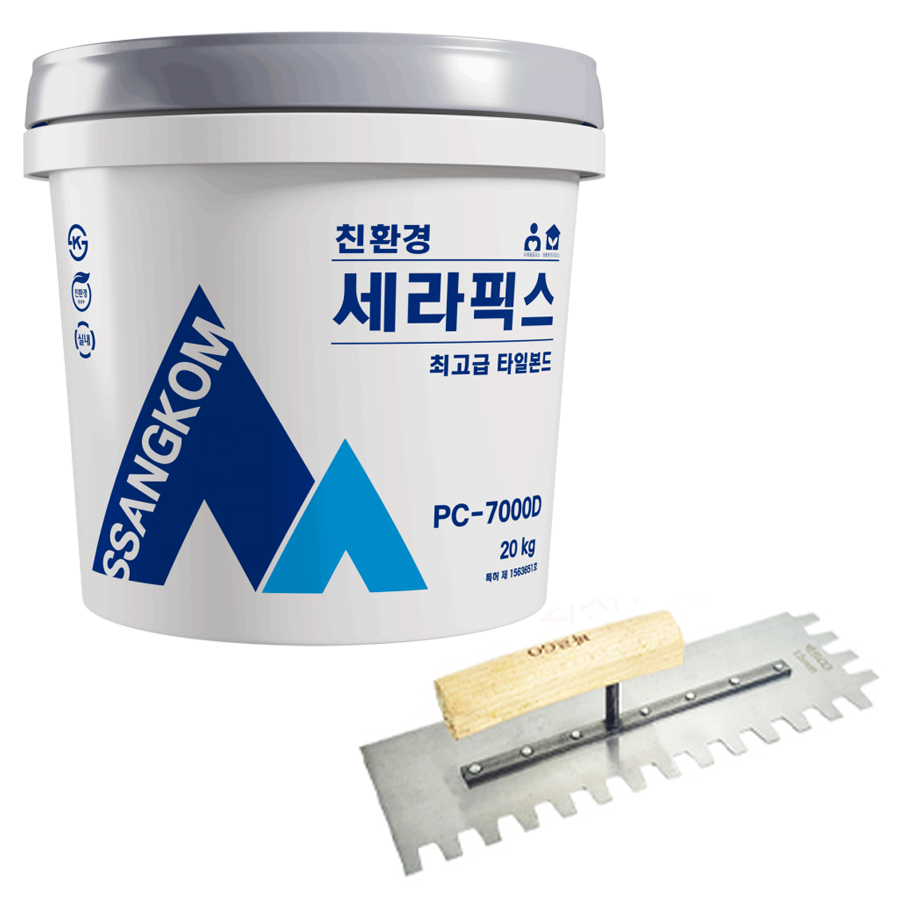 시트라인 쌍곰 세라픽스 7000D  20kg + 바르고 톱니고대 타일접착세트 24,000원