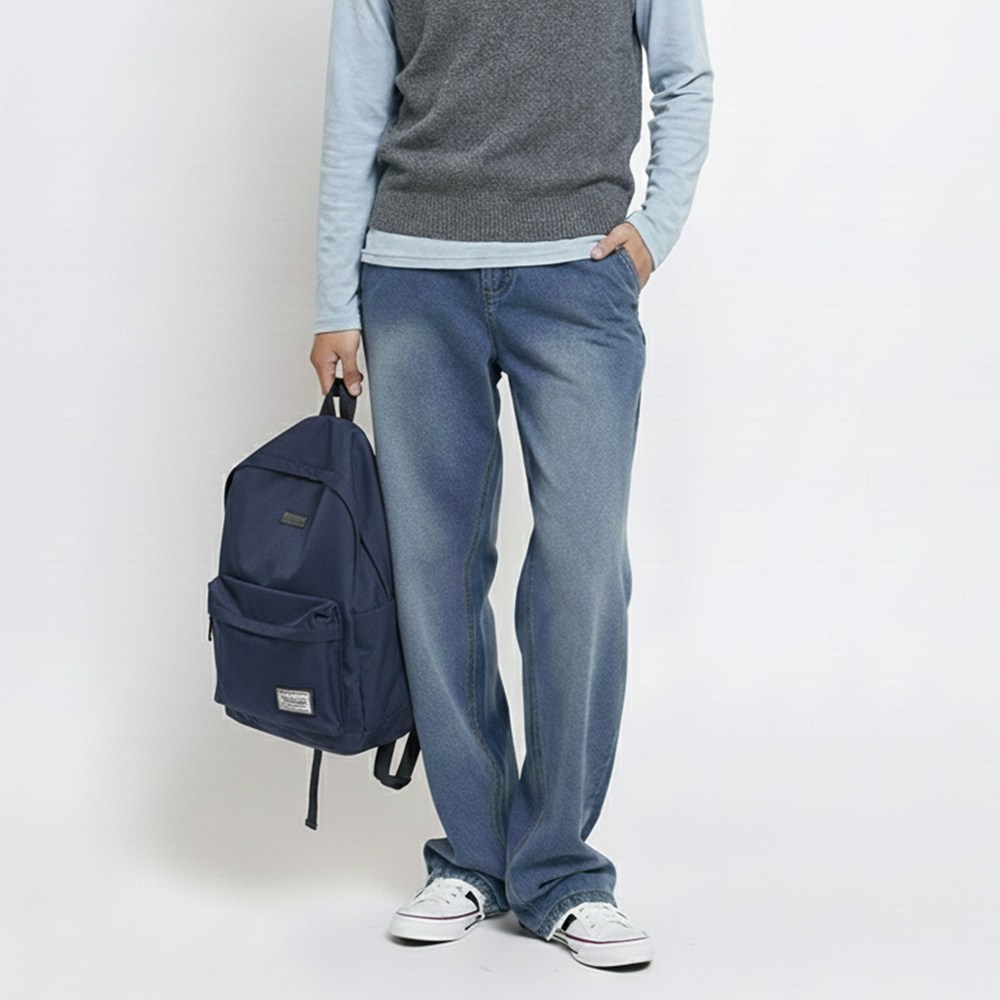 [GTM] SQ-3003 뒷밴딩세미와이드데님팬츠 남자 캐주얼 청바지 워싱 데님 롱 베이직 빅사이즈 32,800원