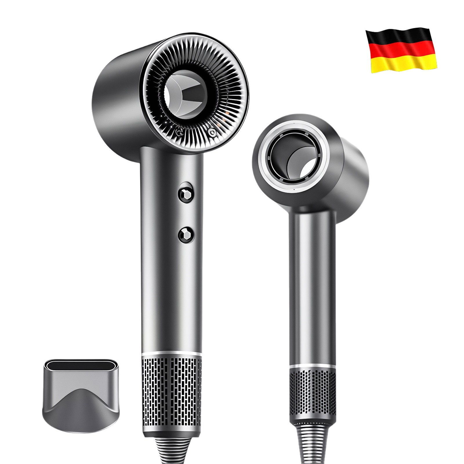 [국내발송]1600W음이온 초고속 드라이기 항온 모발 보호 +자기흡입노즐, 스페이스 그레이, X7S 79,850원