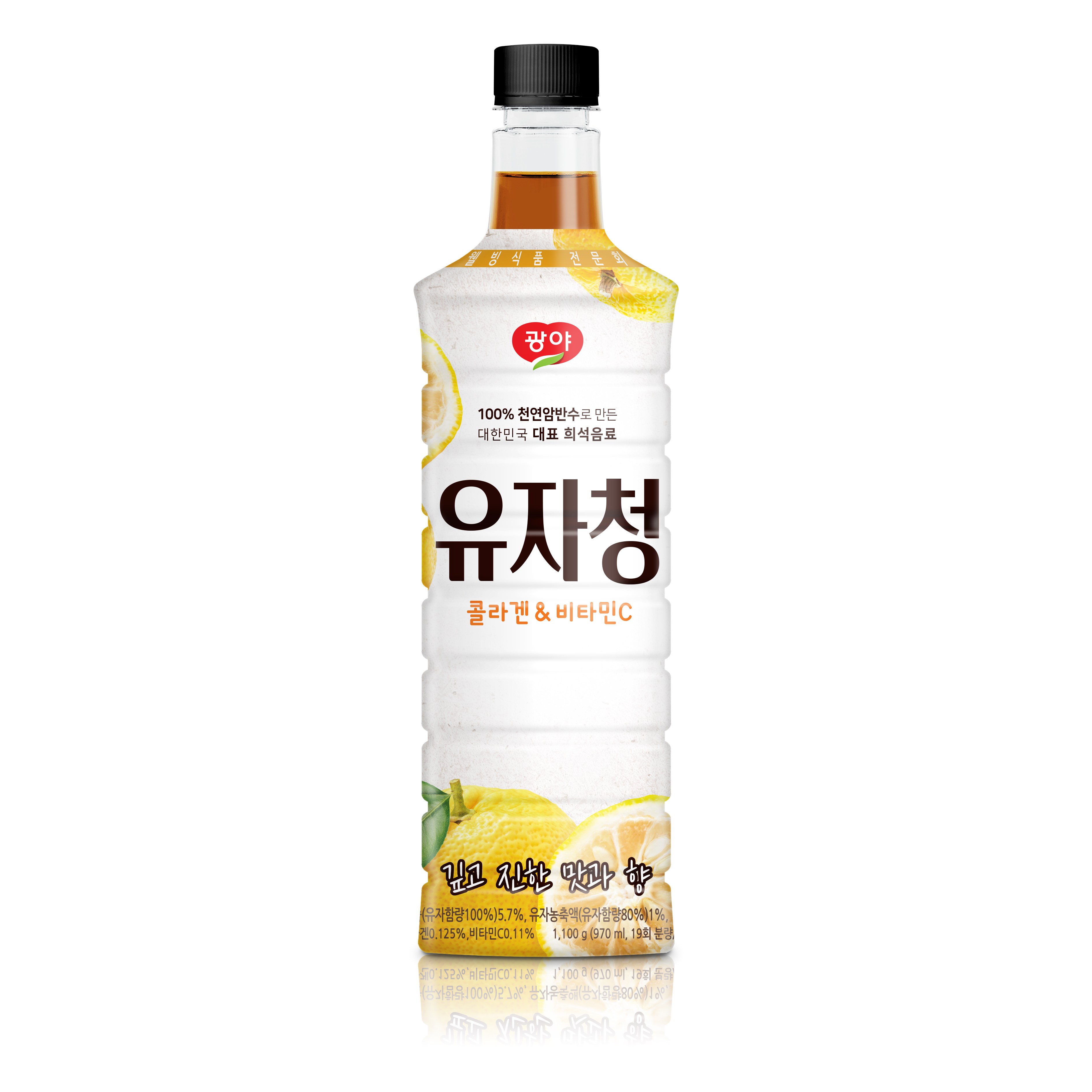 늘감사 광야 유자청 베이스 970ml 유자 아이스티 7,500원
