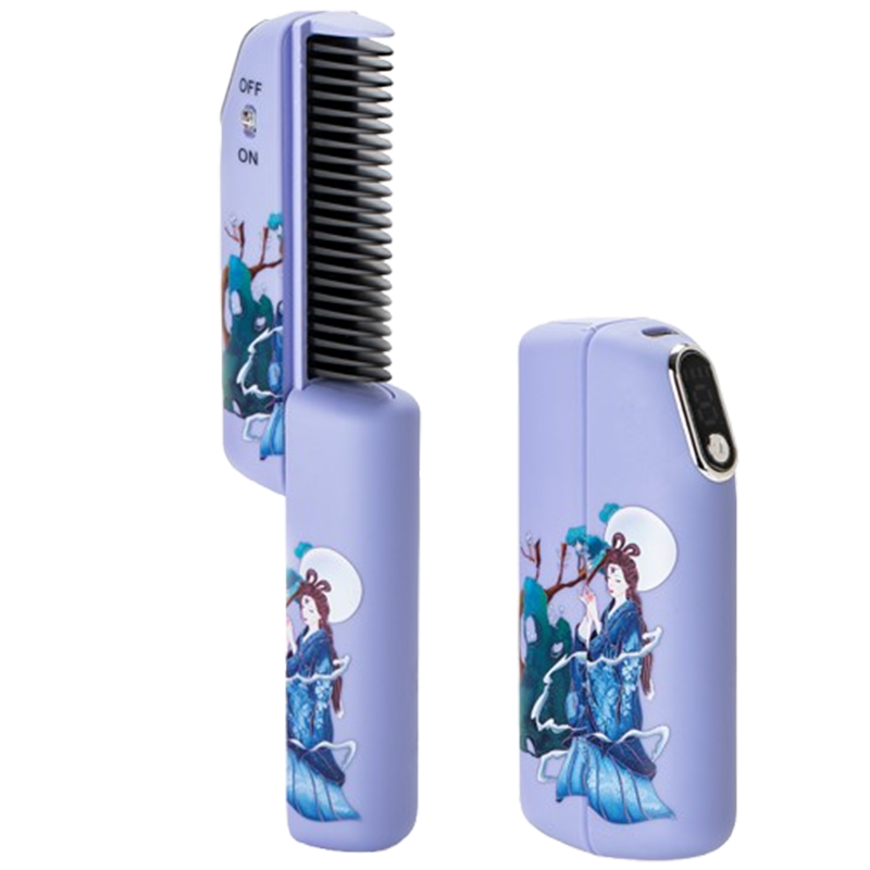 Ostini 무선 휴대용 빗 헤어 스타일러 충전식 매직기 고데기 볼륨 2 in 1 엉킴 방지 헤어빗 10초 만에 열이 나다 33,480원