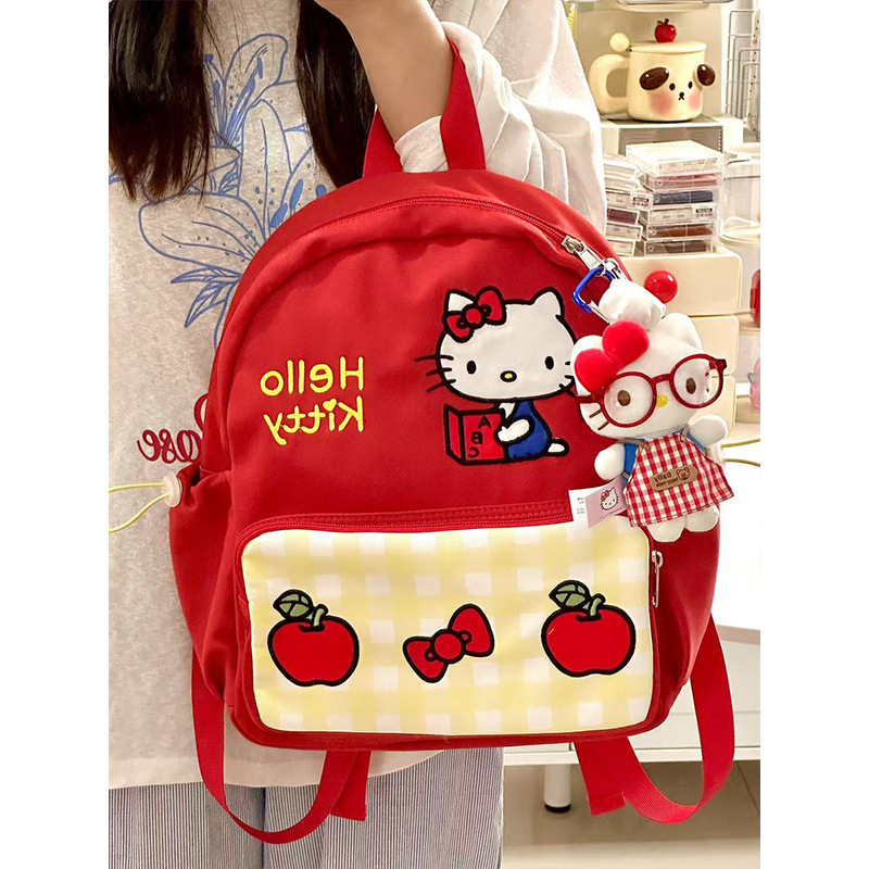 귀여운 헬로키티 대용량 학생용 백팩 캠퍼스 숄더백 27,800원