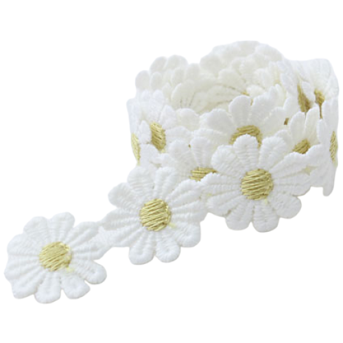 NEW-데이지꽃모양레이스, 연노랑(90cm), 1개 1,400원