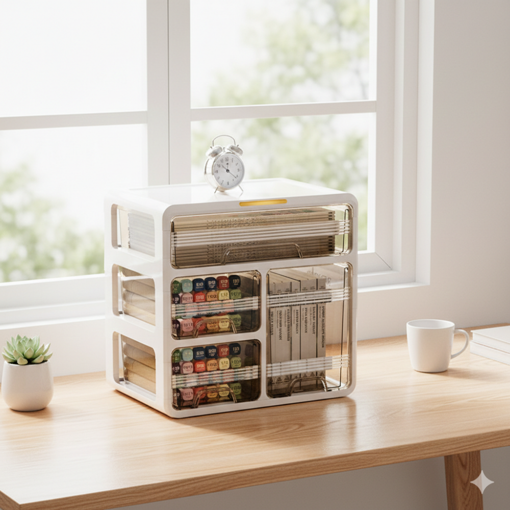 메종코랄 다용도 책상 정리함 사무실 데스크 정리 책상 오거나이저, 1개, 아이보리 36,490원