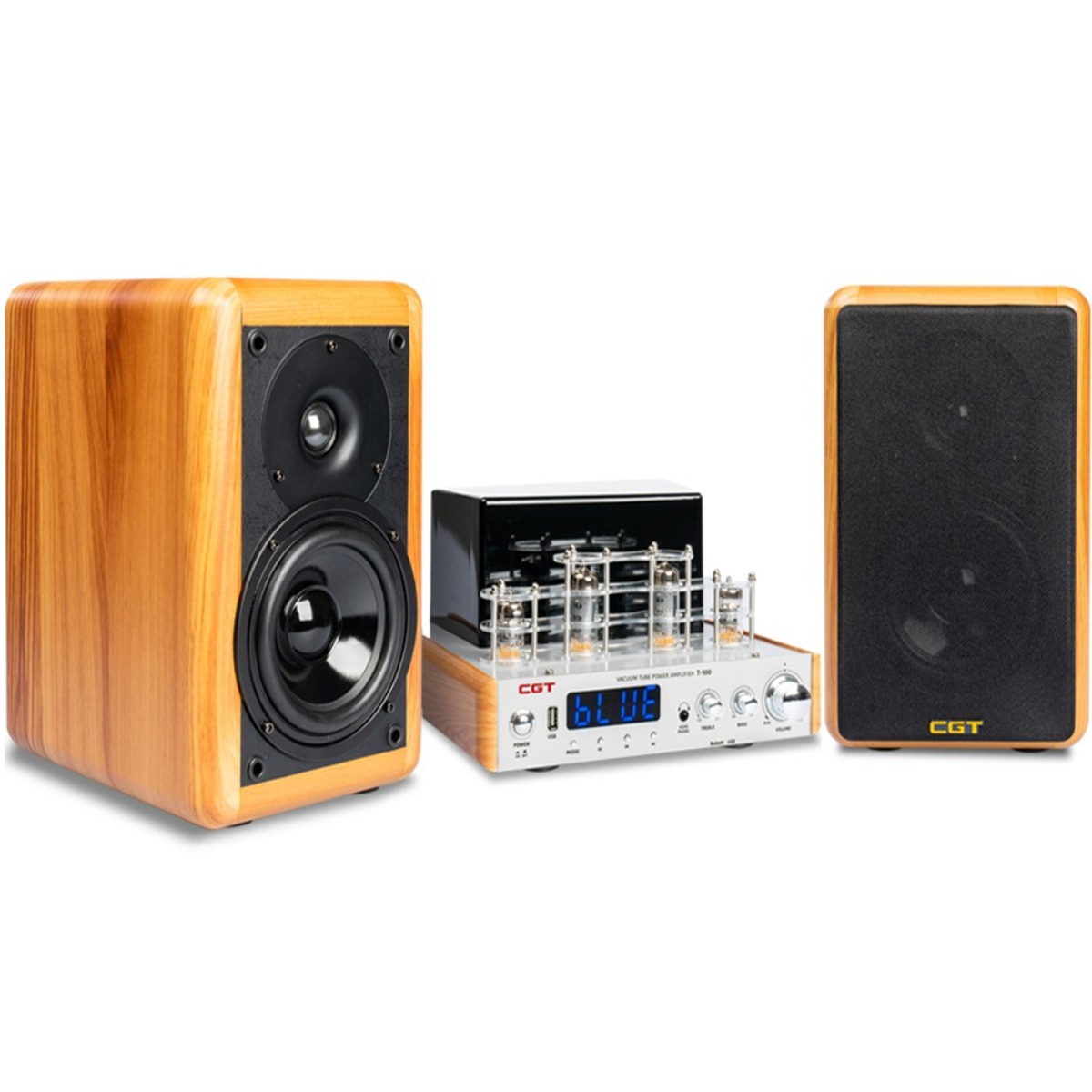 진공관 앰프 T-100 스피커세트 아날로그 감성 가정 업소용 블루투스 하이파이 오디오 시스템, CGT SM, 앰프+스피커 1조(2개) 598,660원
