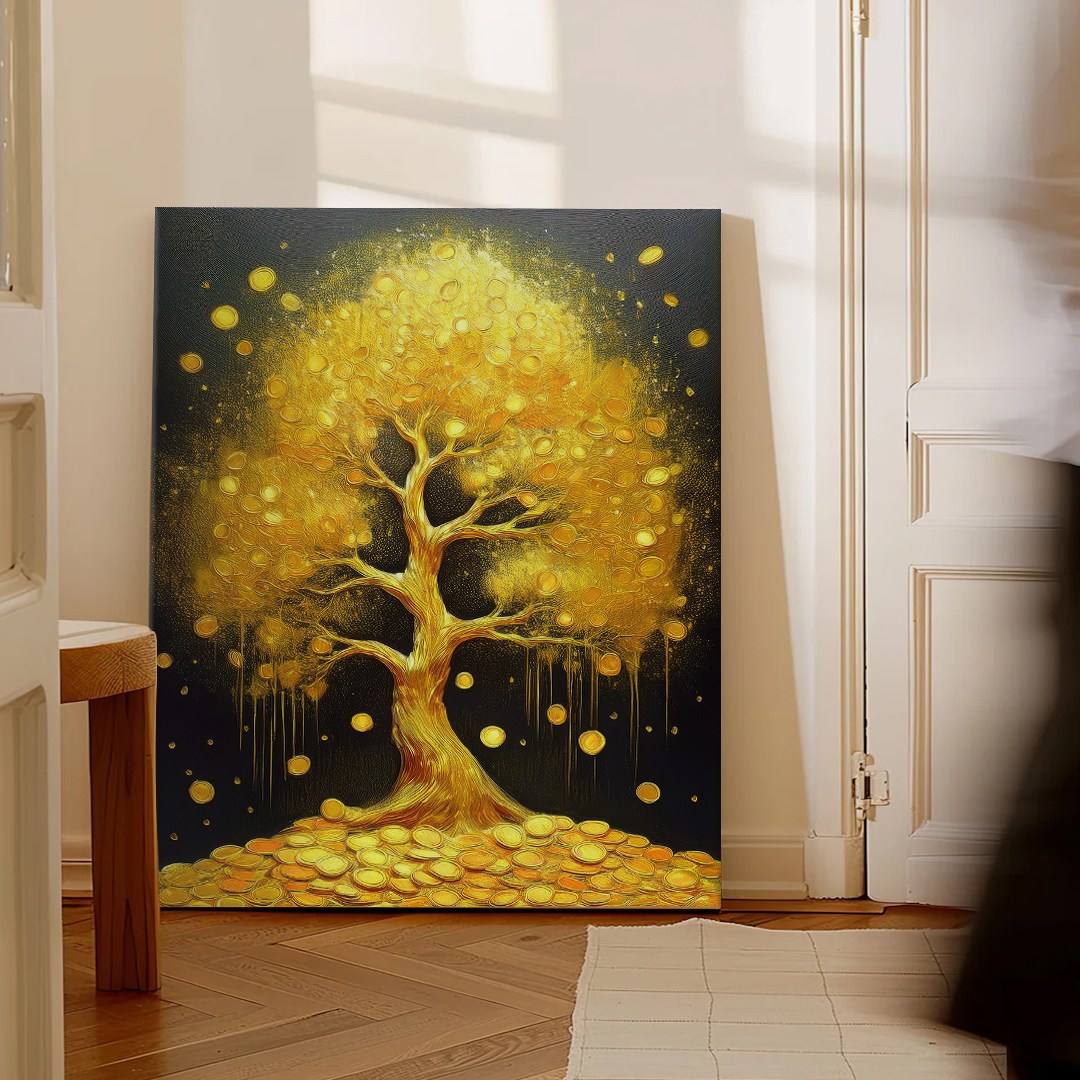 풍수 돈나무 대박금전수 풍수인테리어 캔버스 그림액자 5종 재물운 금전운 돈들어오는그림 개업물, 02.재물만개금전수 19,900원