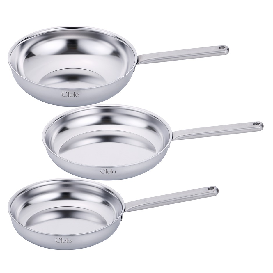 리빙아트 인덕션 씨엘로 무연마제 통5중 스테인레스 팬 A세트 3개 186,260원