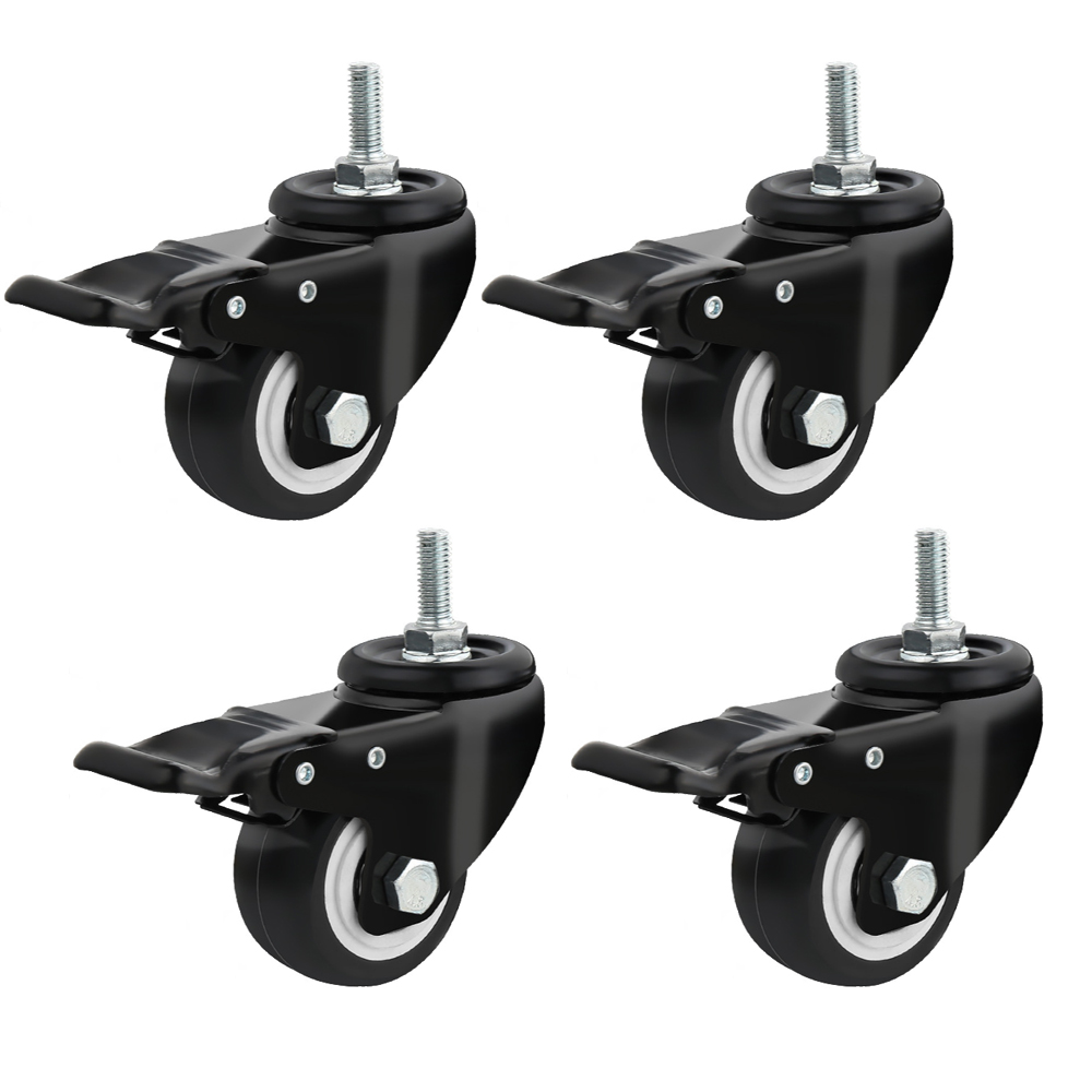 코랙코리아 우레탄 가구용 산업용 교체용 1.5인치 2인치 3인치 4인치 5인치 회전 브레이크, 1세트 10,900원