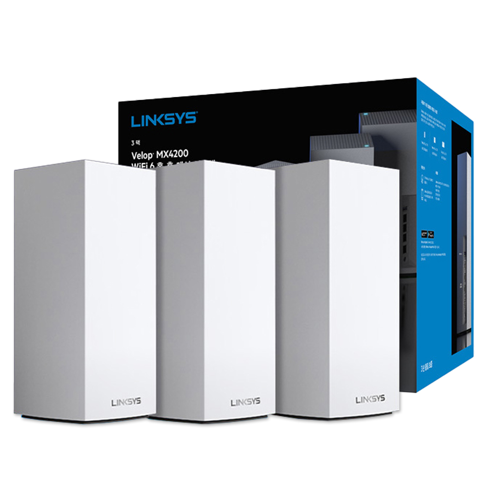 링크시스 MX12600 AX4200 GIGA WIFI 6 유무선 공유기 268,000원