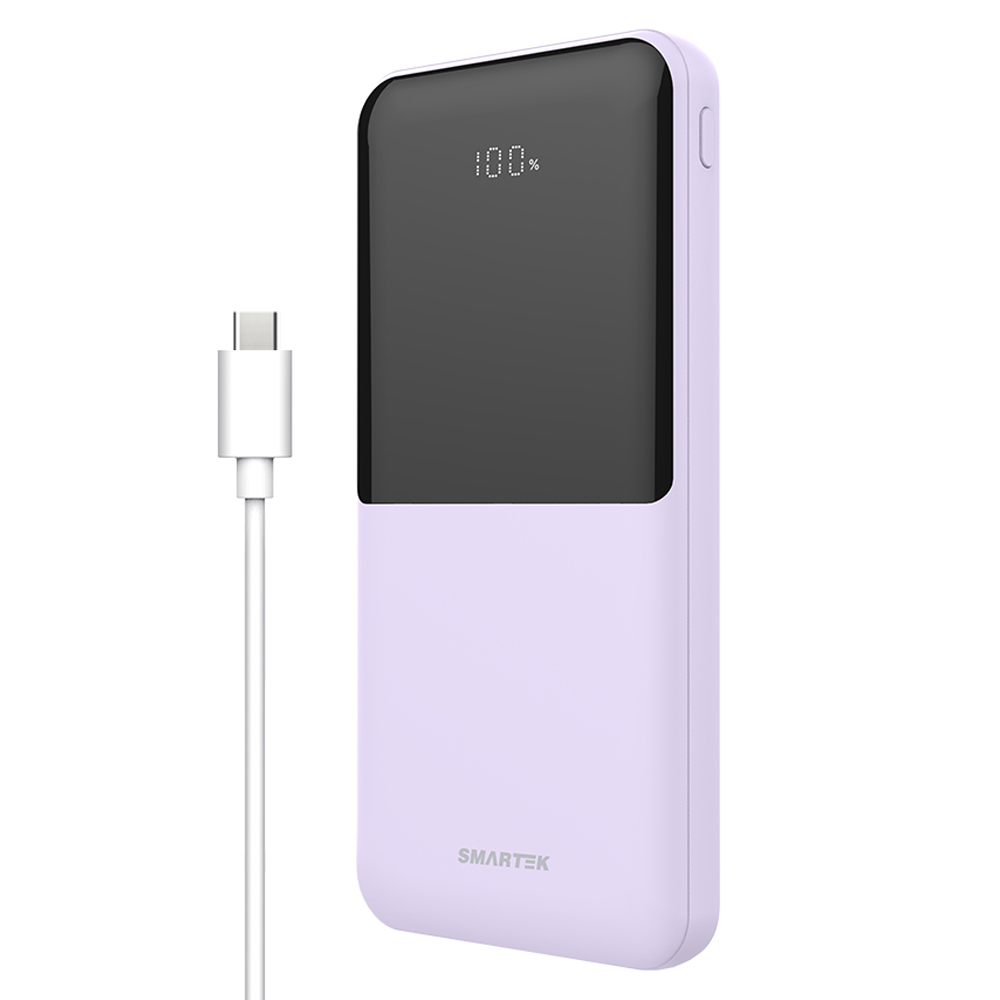 스마텍 LED 3포트 여행용 고속 충전 보조배터리 10000mAh C타입 케이블 10,900원