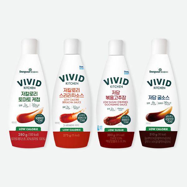 [집밥매콤소스] 4종 세트 (저칼로리 케첩/스리라차 +저당굴소스/볶음고추장) 17,900원