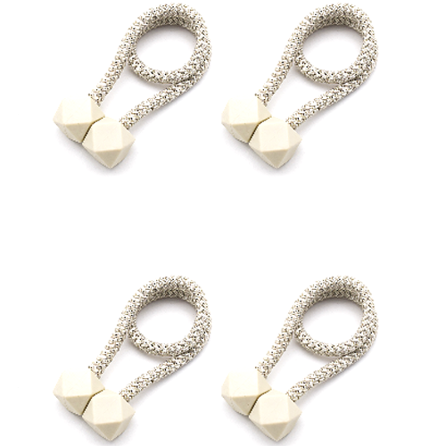 라온팩토리 팔각형 마그네틱 커튼 홀더 고정끈 45cm, 화이트, 4개 5,790원