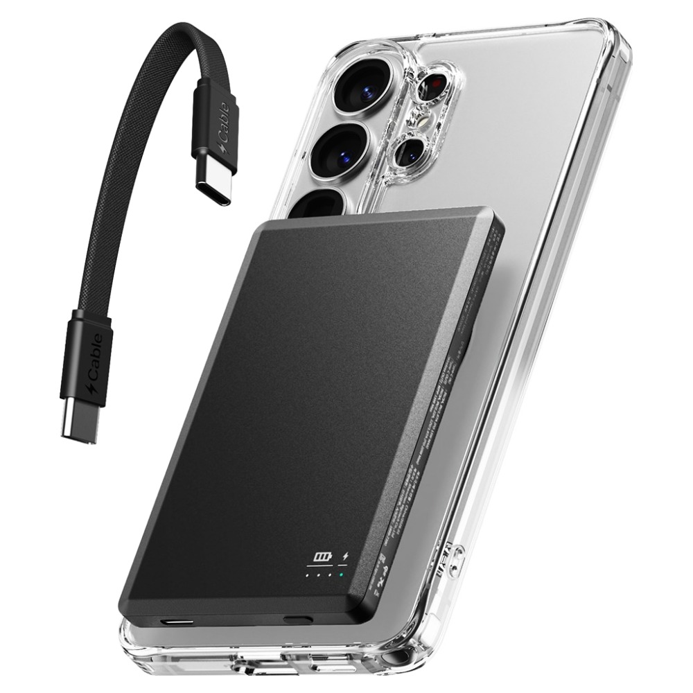 신지모루 발열차단 Qi2 초고속 반고체 세미솔리드 배터리셀 오반고 M슬림팩 PD 20W 5000mAh 맥세이프 보조배터리 C타입, 블랙, Sjm-OBS-5K 29,900원