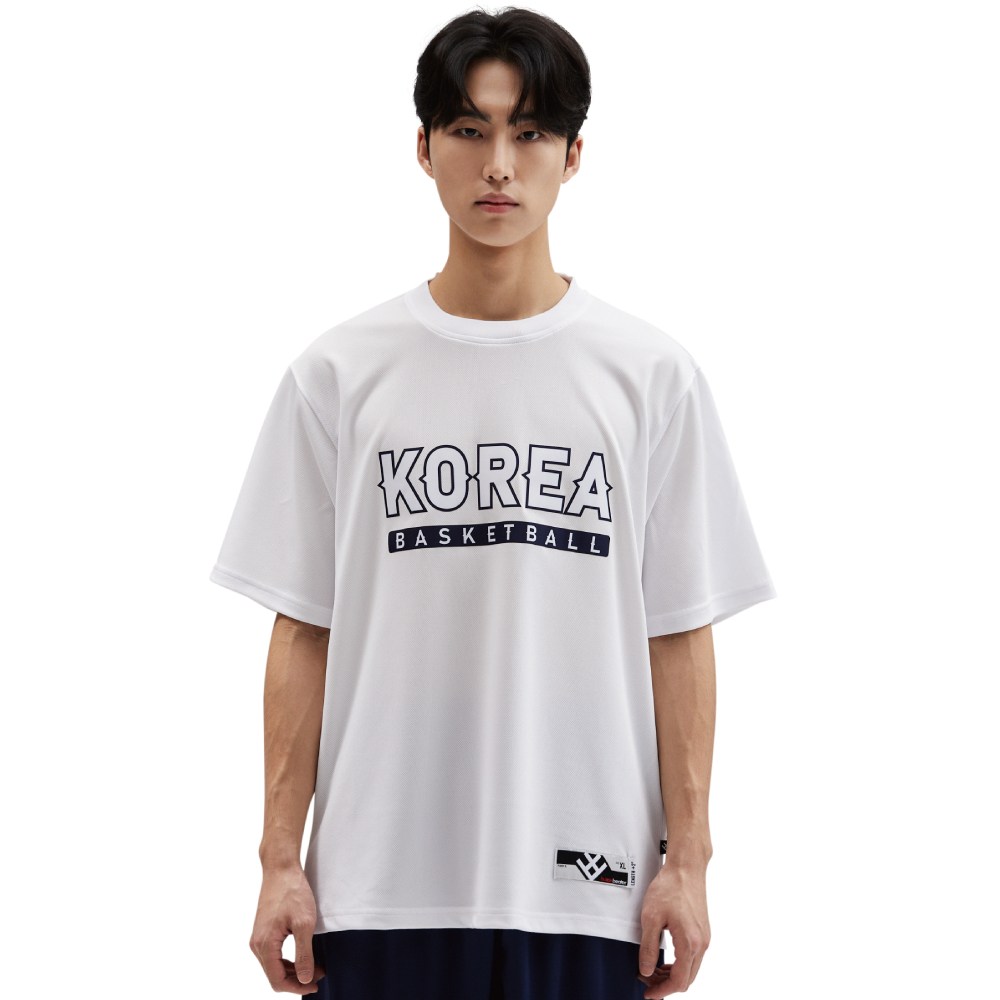 [버저비터] 농구 반팔 네이비 화이트 KOREA 내셔널 로고 티셔츠 36,000원