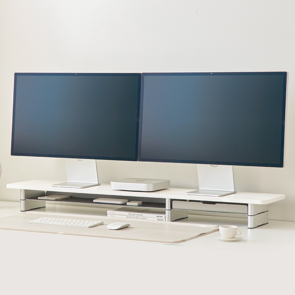 일리안 모니터 받침대 L, 화이트 98,000원