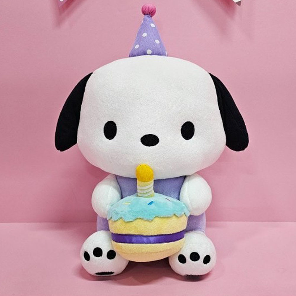 산리오 포차코 생일 케이크 인형 25CM 애착 귀여운 강아지 동물 15,500원
