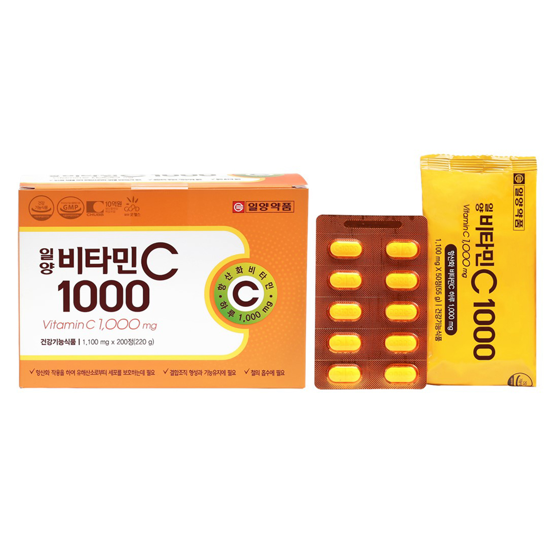 일양약품 비타민C1000, 1개, 200정 12,220원