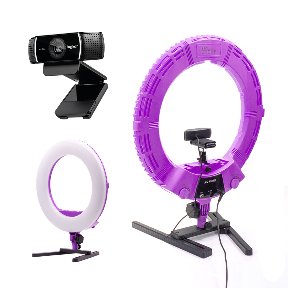 C922 웹캠 오토케링2 컬러링 세트 여캠 먹방 뷰티 메이크업 링라이트 조명 개인방송 온라인수업 265,000원