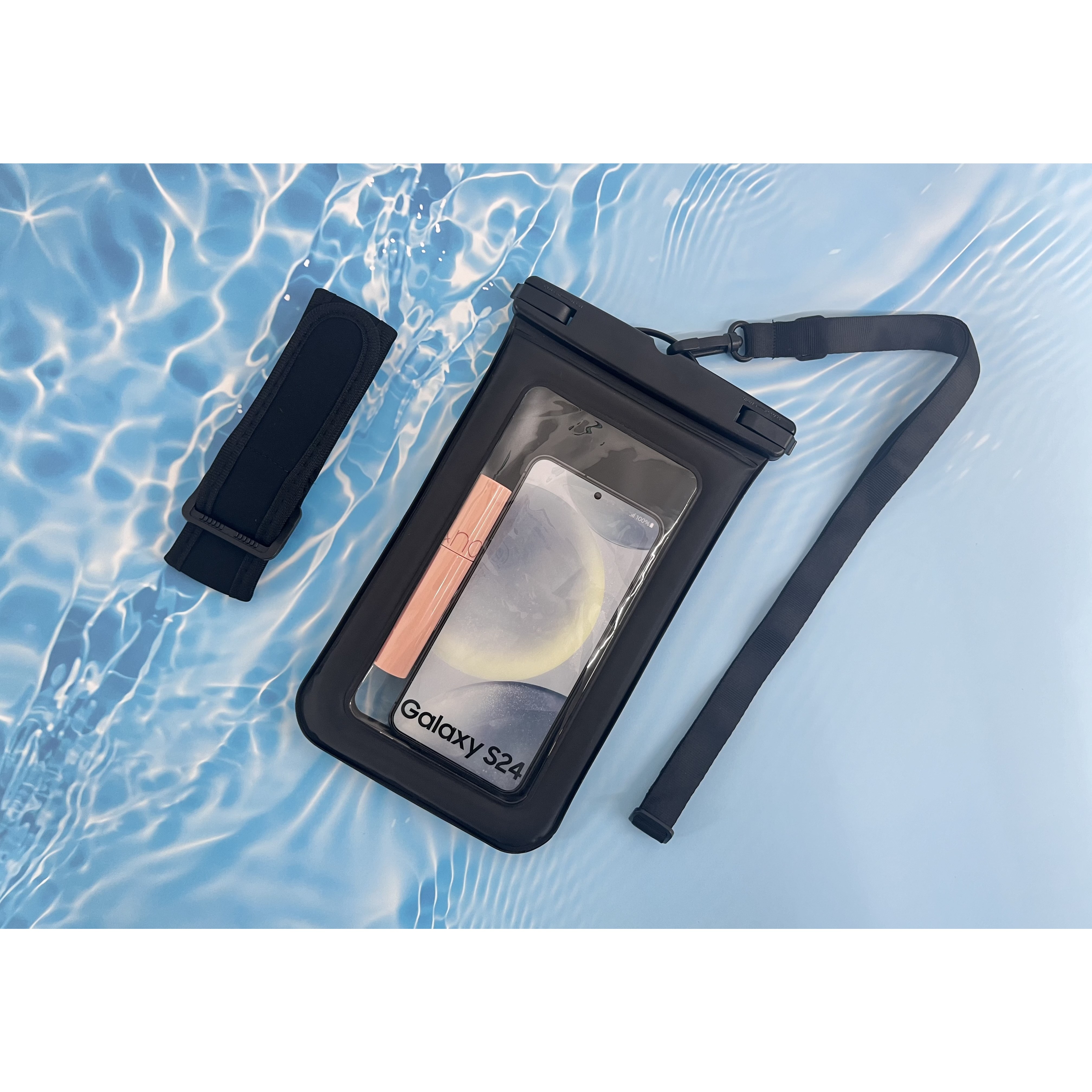 크리스탈터치 물에 뜨는 IPX8등급 휴대폰 방수팩, 1개, Large 15,000원