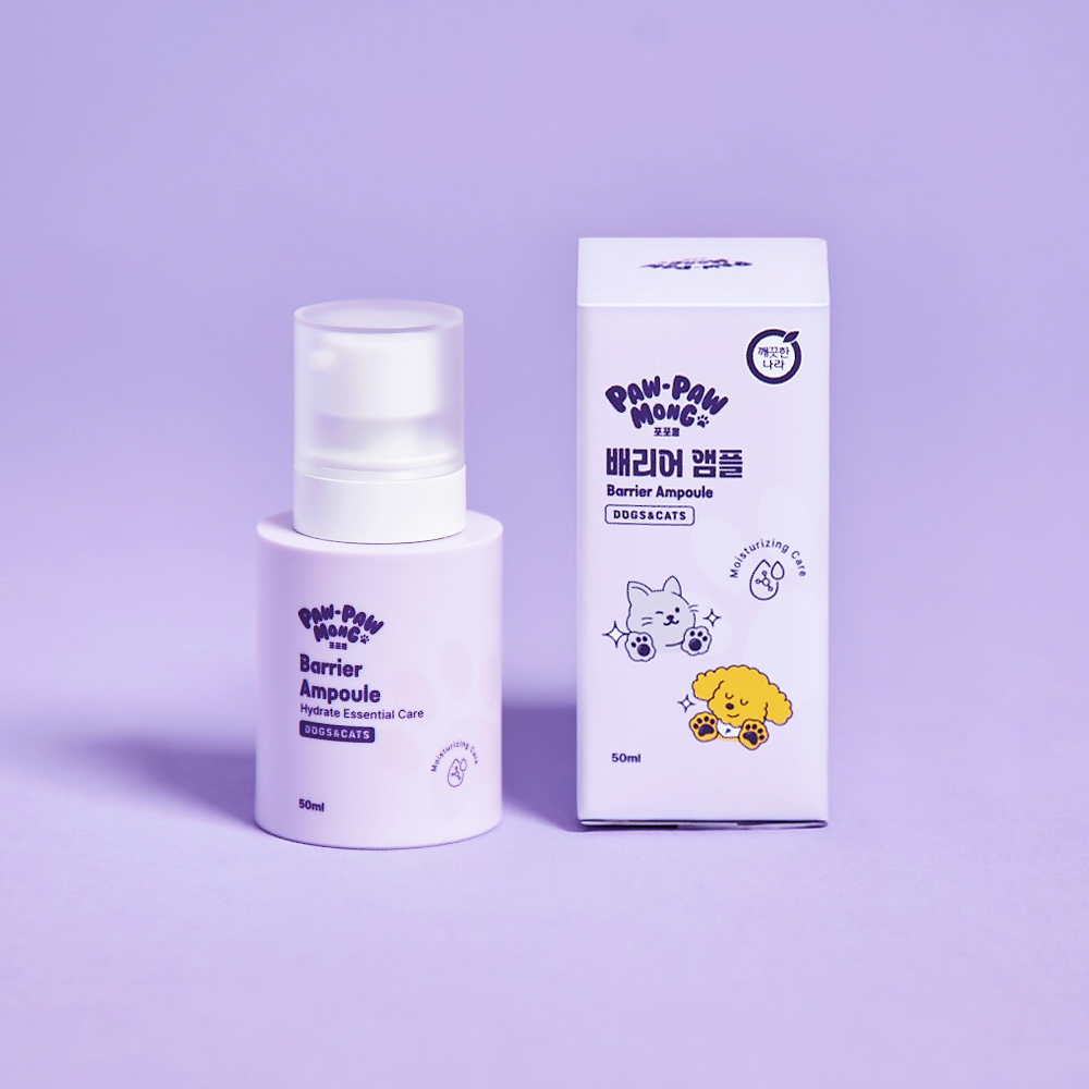 포포몽 강아지 고양이 겸용 피부보호 보습 진정 저자극 배리어 앰플, 1개, 50ml 15,900원