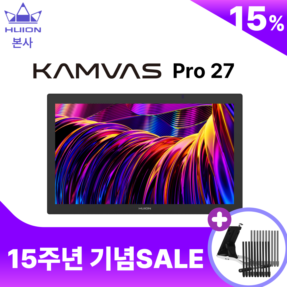 [휴이온 본사 스토어] 휴이온 터치 액정타블렛 27인치 Kamvas Pro 27 2,252,500원