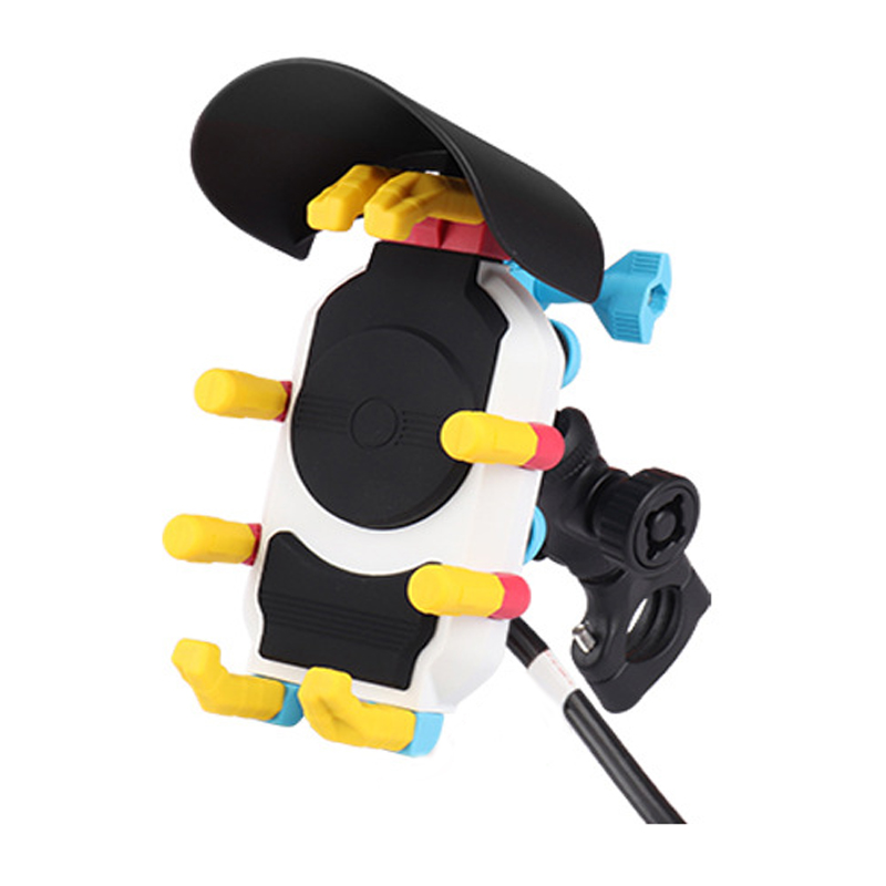 배달 라이더용 오토바이 무선충전 핸드폰 거치대 차광가드 고정형, tq081-tq084, 컬러 핸들바(무선 충전) 33,500원