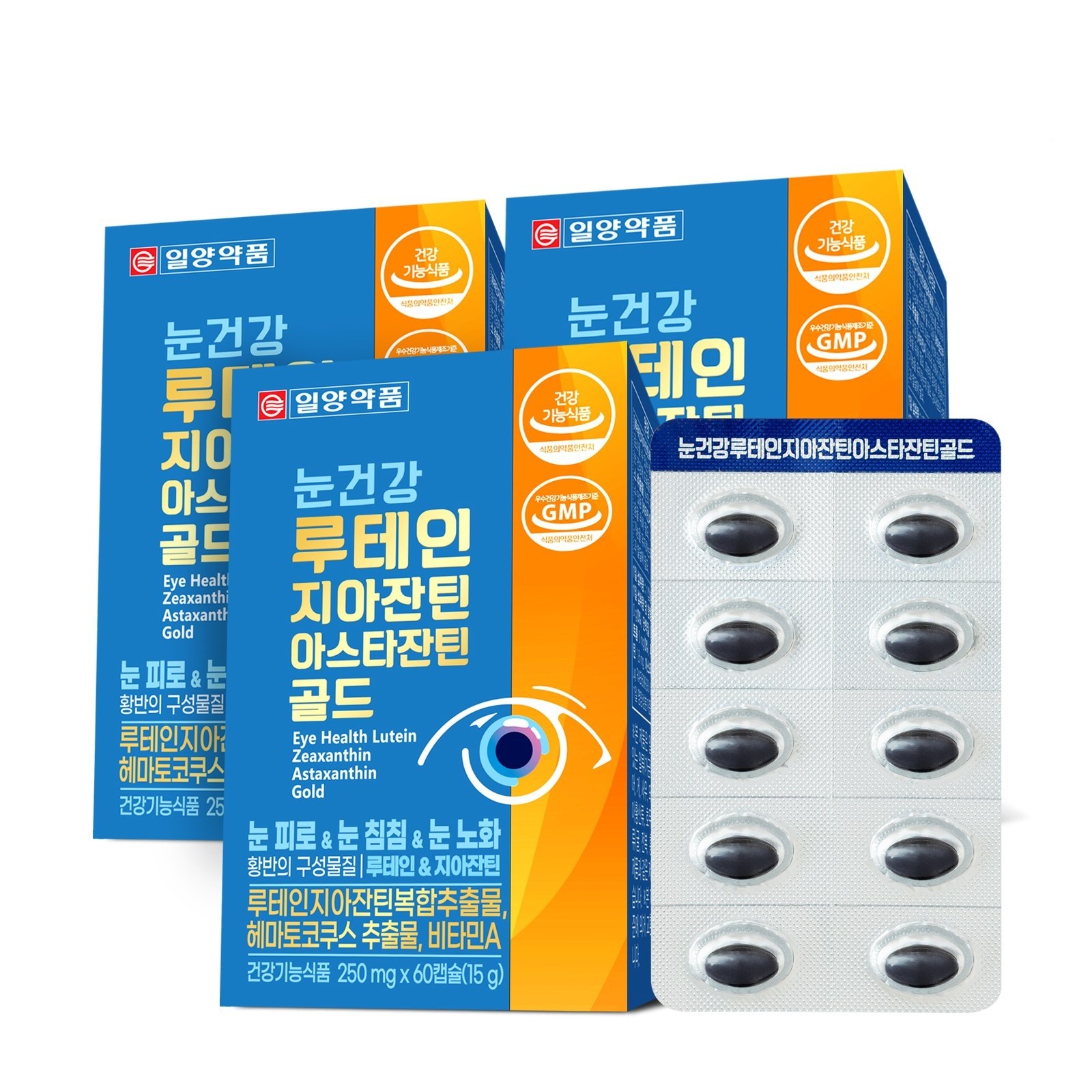 일양약품 눈건강 루테인 지아잔틴 아스타잔틴 골드, 3개, 60정 71,200원