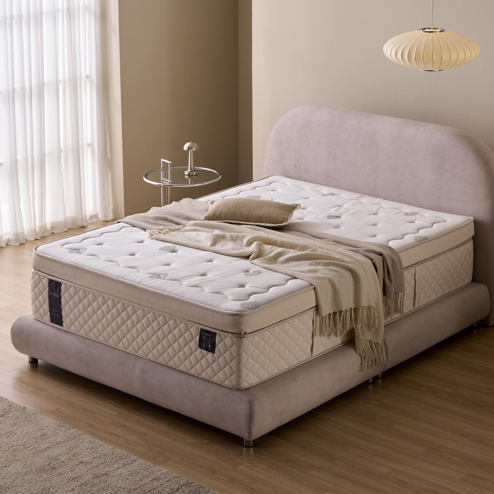 메이킹SK700 프리미엄 더 단단한 침대 매트리스 허리에 좋은 독립스프링 필로우탑 천연양모 매트릭스 두께 400mm 1,357,000원