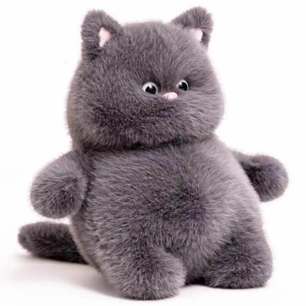 MAKABORO 귀여운 고양이 인형 안고자는 봉제 인형 수면인형 동물인형 여자친구 생일 선물, 1개, 그레이, 51cm 16,800원