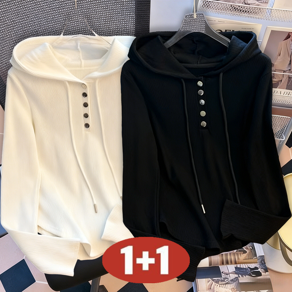 오스틱니 100kg까지 빅사이즈 1+1 여성 봄가을 날씬해 보이는 편안한 니트 외출용 겨울 긴팔 맨투맨 23,880원