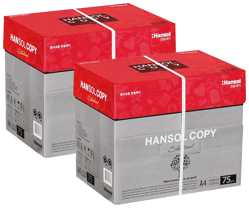 한솔제지 복사용지, A4, 5000매 48,000원