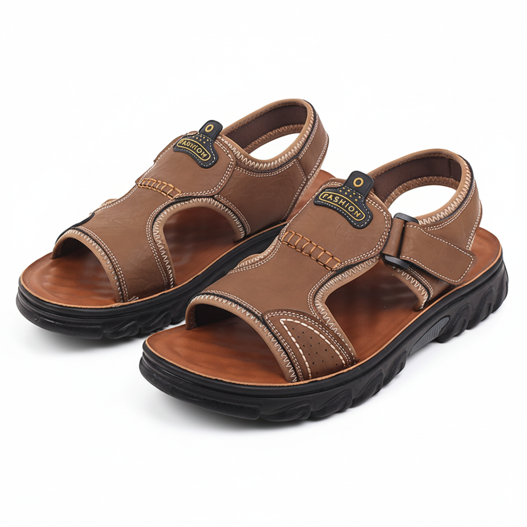 [고급인솔증정] 에버라스트 남성 벨크로 샌들 푹신한 쿠션 발편한 샌달 키높이 경량 논슬립 신발 E카카슈 39,800원