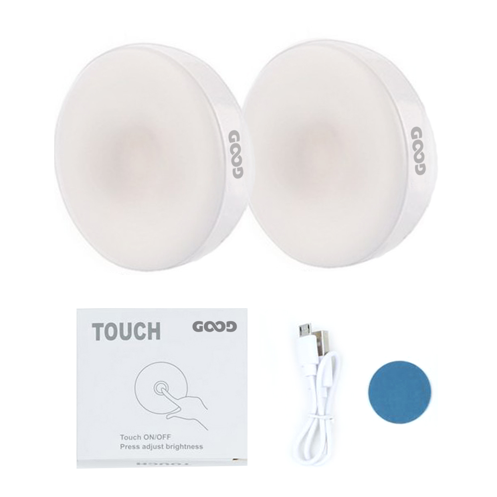 굿앤윌 LED 충전식 미니 터치 무드등 2개, 전구색 15,880원