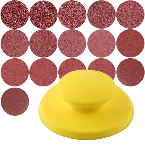 OON 수동 샌딩기 + 원형 사포 16종 세트, 1세트 9,900원