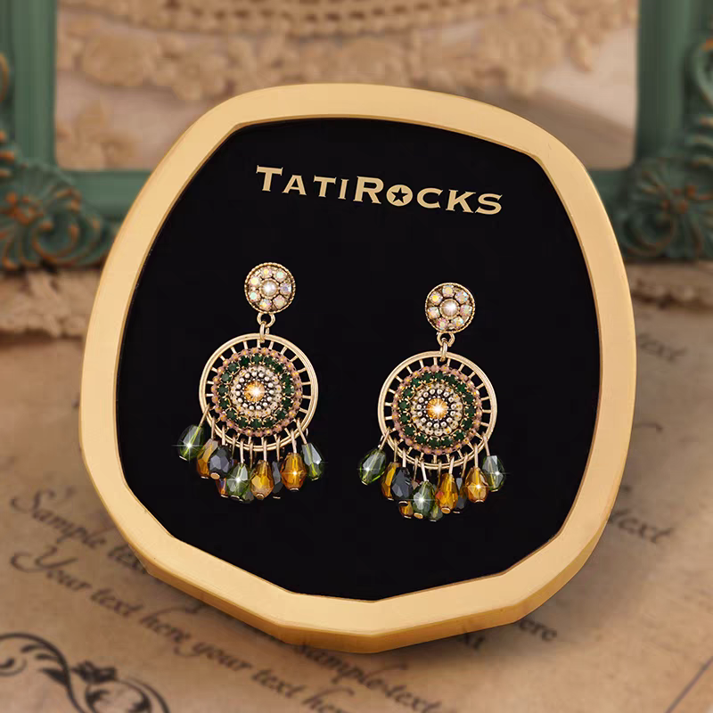 WICKM 보헤미안 스타일 귀걸이 개성 패션 여성 액세서리 S925 은침 알레르기 방지 35,800원